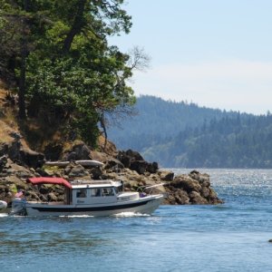 Media 'Rock-C departing Conover Cove, 27 Jul' in album 'ROCK-C  
Montague Harbour'