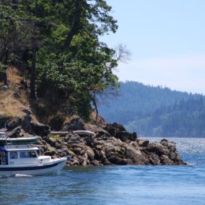 Media 'Cast Away heading into Stuart Channel, 27 Jul' in album 'ROCK-C  
Montague Harbour'