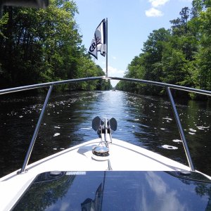 On the Dismal Swamp, NC, during North Carolina Loop C-Brats cruise/gathering.