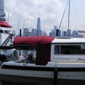 At Liberty Landing Marina in NJ, just across from Manhattan Island, NYC