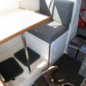 Installed Hatch under passenger seat - works well