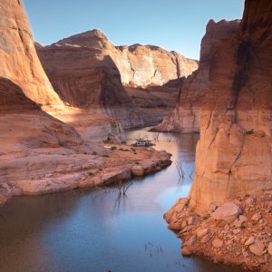 Driving through Iceberg Canyon