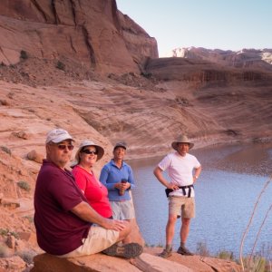 Chris, Terry, Donna and Jay at the lake above Iceberg Canyon