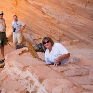 Nick seem to be worried with Marcia descending into the Indian Ruin ceremonial chamber