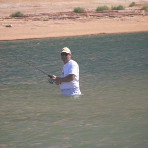 Media 'Heinz a passionate fisherman...' in album 'Helping hands assist fixing See-Saw's canvas'