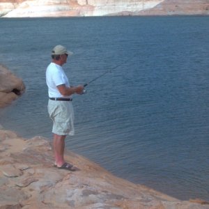 Just about to catch the big one at Oak Canyon...