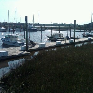 Larger view of marina's west side