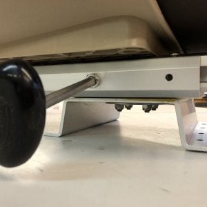 Garelick swivel slide mounted under a Tempress Probax seat.