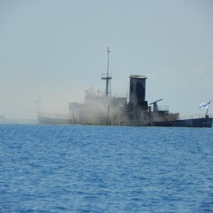Media 'USCGC Mohawk-7-2-2012-slowly sinking-1' in album '7-1-2012 - Fort Myers Beach stationed USCGC Marlin ,'