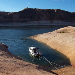 Monday morning west side of main channel south of Forgotten Canyon 9-2-13.