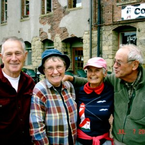 Media '7 July Bellingham
Joe, Ruth, El & Bill
outside the Colophon Cafe' in album 'SBS January 
Joe 'R-MATEY'
Fred 'ANITA MARIE''