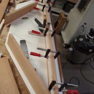 Framing up overhead console for stereo