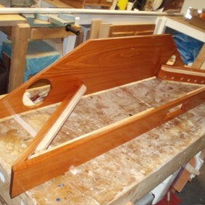 Frame varnished & ready for installation