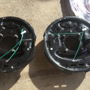 Fittings installed from back of brake backing plates.