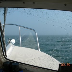 Into Harney Channel...FOG up ahead.
It got thick FAST!