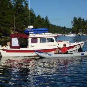 Relaxing in Pirate\'s Cove B.C.
