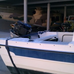 Media 'engine being reworked  new water pump piston and rings and reworked carbs and   new head gasket' in album 'coming back with friend on my cc-23 trailer'