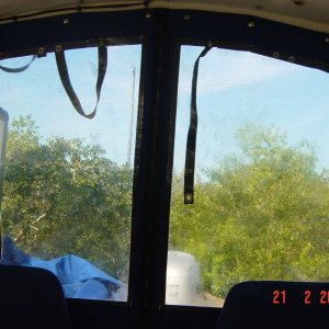 looking out of cruise curtain