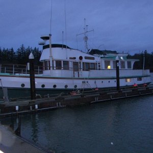Live aboard tug.