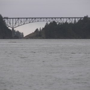 Deception Pass Bridge, Pirates out of sight off the Port side.