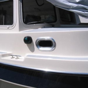 Media 'Vetus, Model PM 21 Porthole. A much needed addition to increase ventilation and light in the cuddy.' in album 'Teak log and cup holder'