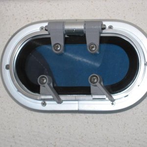 Media 'Porthole closed' in album 'Teak log and cup holder'