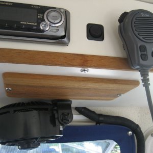 Teak cover plate for fuse panel