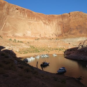 Forgotten Canyon Monday afternoon 9-23-13 from the rear to the front Secret of Life, Lighthouse Express, Discovery, Valkyrie, Jean Marie, See-Saw, Rana Verde, Bossa Nova, C-Swell, Sunbeam, Voyager and Hunky Dory