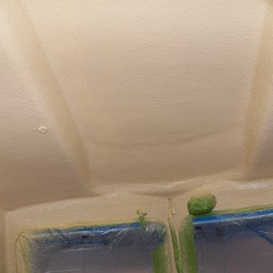 Even the roof of the cabin gets a layer.