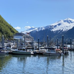 All of us at the Skagway dock