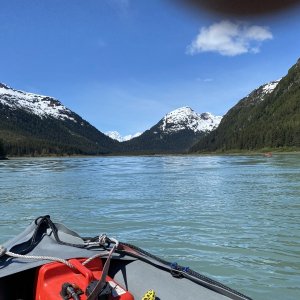 Went up the river flowing from Taylor  glacier in Kaboats
