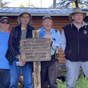 The group by the the hot springs cabin