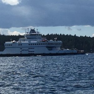 Small B.C. ferry serving the Gulf Islands