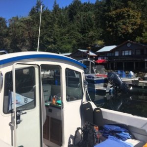The marina at Montague, B.C.