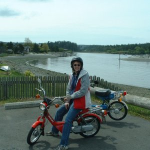 (B~C) Biker babe looking for a tatoo palor in Lopez village