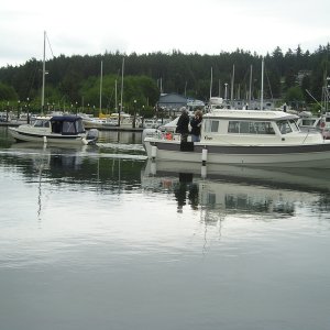 (Anna Leigh) Anita Marie coming in and Bambina heading out.