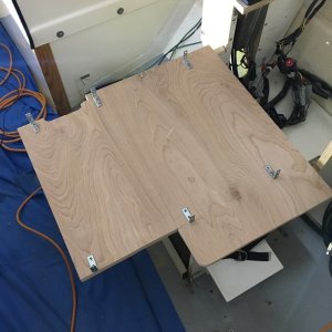 Underside of chair base.