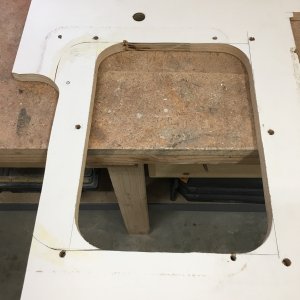 Sink cutout relocated.