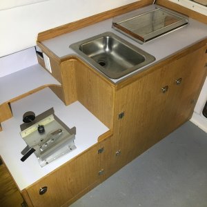Sink installed.