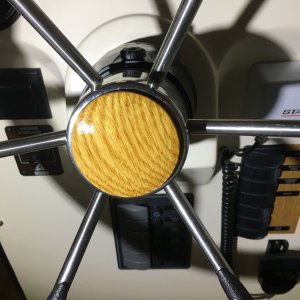 Made an oak wheel button to match.