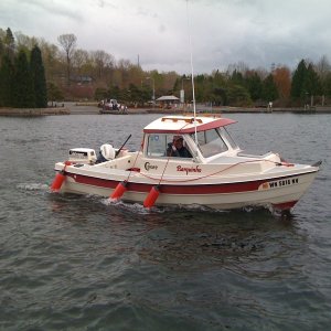 Barquinho in all her livery