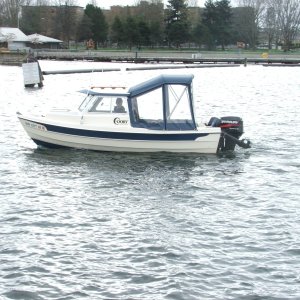 Getting closer - Jamie at the helm
