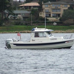 Lizzie in Andrews Bay