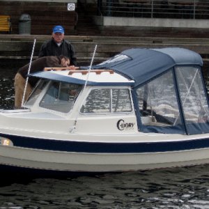 Sark's boat does not seem to have a name!