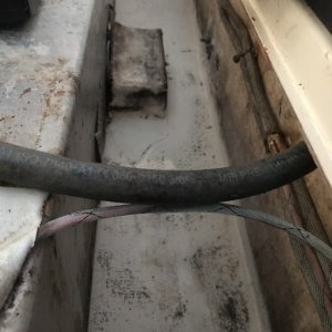 Media 'Space behind the fuel tank and in front of the aft bulkhead' in album 'Side step removed'