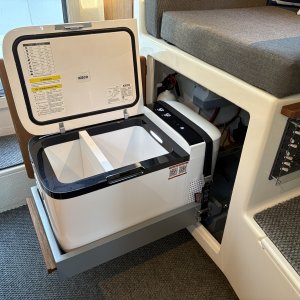 New fridge open