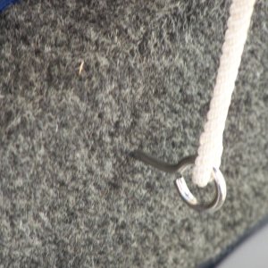Tie down for boat cover side ropes