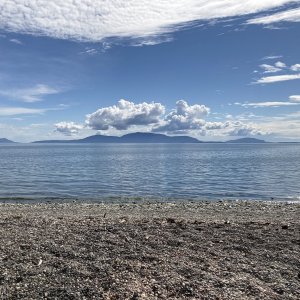 Flat calm over to Matia, Sucia, and Orcas
