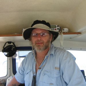 me, a little rough from fishing all day