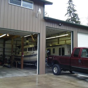 Dave S  graciously loaned the use of his garage as it was supposed to rain